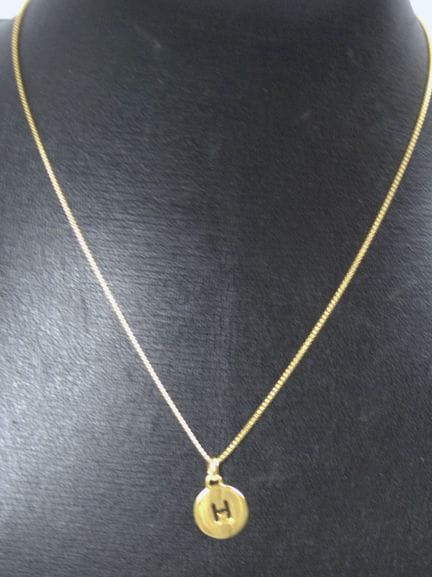 Necklace, 925 sterling silver with gold plating. N
