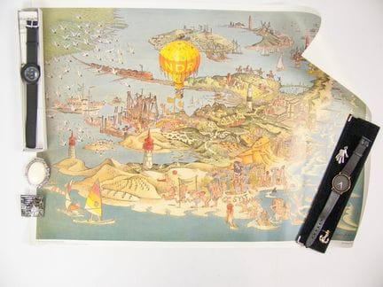 Lot from a liquidation sale, including 2 wristwatc