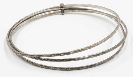 Bangle, 925 silver, 3-piece set, total weight appr