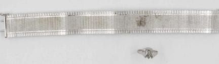 2 pieces of silver jewelry, 835 silver, including 