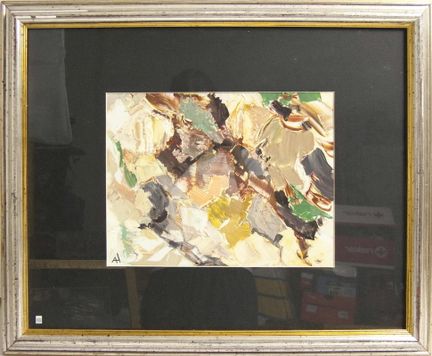 Adolf HASENKAMP (1927–2002) Oil painting "Abstract