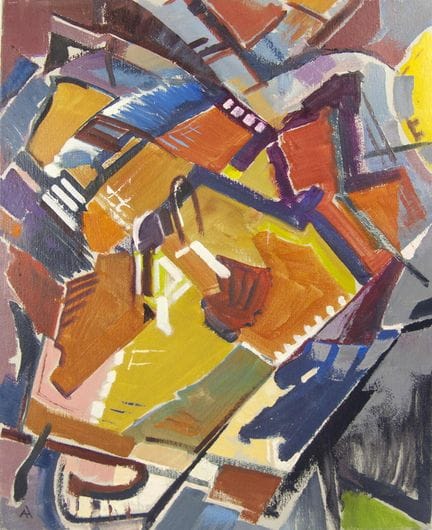 Adolf HASENKAMP (1927–2002) Oil painting on canvas