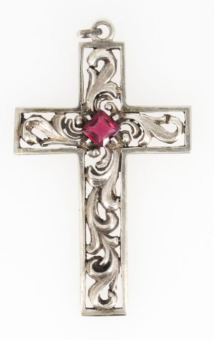 "Cross" Pendant, 835 silver.