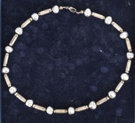 Necklace, 925 sterling silver, length approx. 42 c