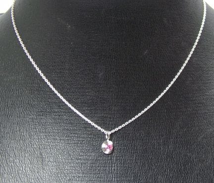 Necklace with pendant, 925 sterling silver. Length
