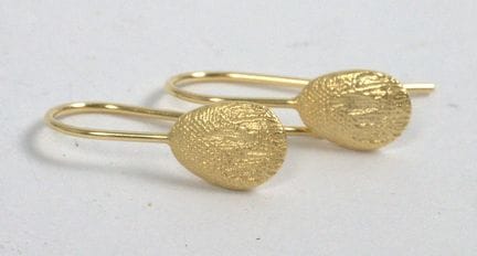 Earrings, 925 sterling silver with gold plating. T