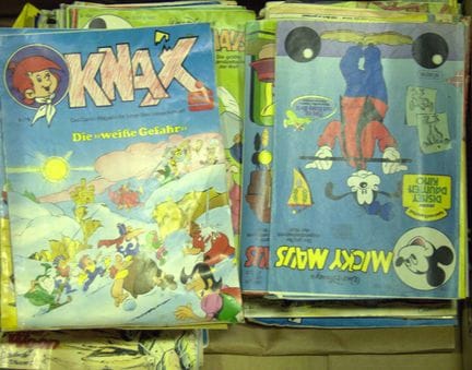Lot of comics and children's books from a business