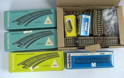 Märklin H0, Konvolut Schienenmaterial, dabei u.a. 