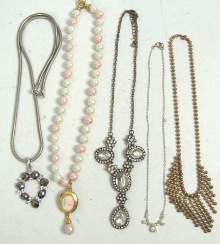 A large batch of unique costume jewelry from a liq