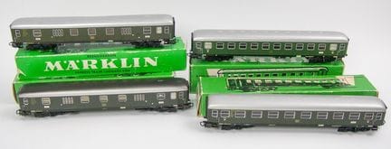 Märklin H0, Lot Personenwagen, teilweise in OVP, t