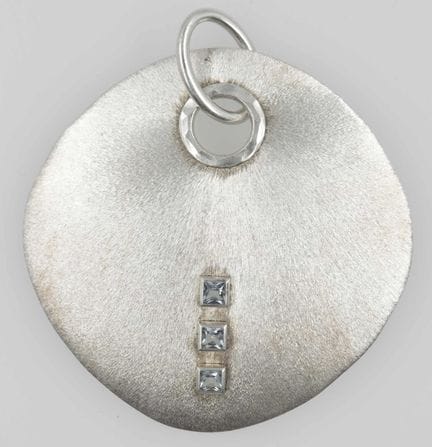Designer pendant, 925 sterling silver. Diameter ap