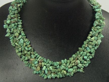 Türkis Collier mit 925er Silberverschluss. Länge c