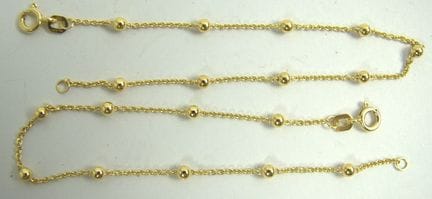 Two bracelets, 925 sterling silver with gold plati