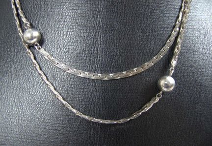Chain, hallmarked 835 silver. Length: approx. 88 c