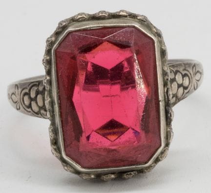 Art Nouveau ladies' ring made of 830 silver, ring 