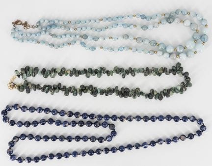 Lot Semi-Precious Stone Necklace