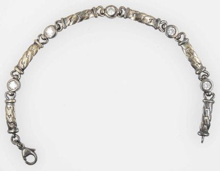 Bracelet, 925 sterling silver. Length: approx. 18 