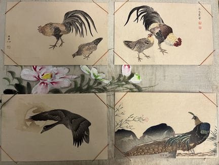 Gran álbum lacado, de alrededor de 1900, pintado í