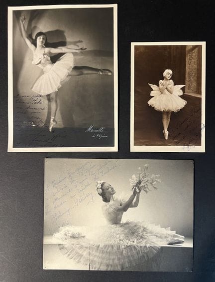 Fotografías. Tres fotografías de una bailarina clá