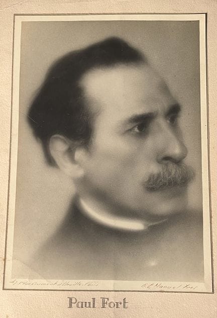 Fotografía. Paul Fort (1872-1960). Fotografía de G