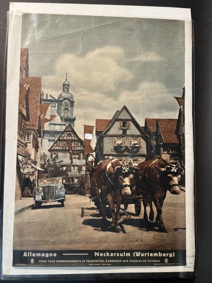 German tourism poster for the city of Neckarsulm.