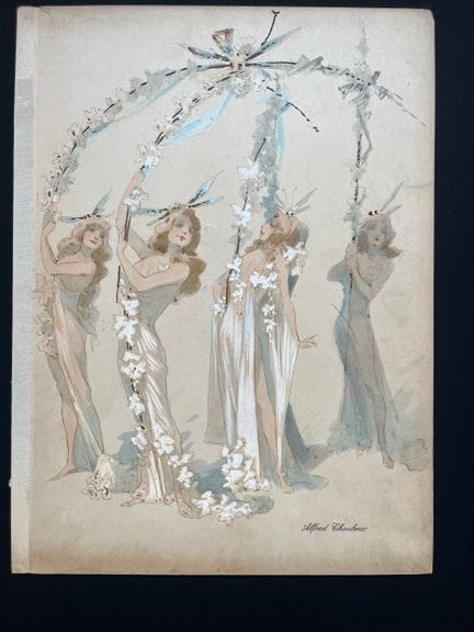 CHOUBRAC  Alfred (1853–1902).  Französischer Maler