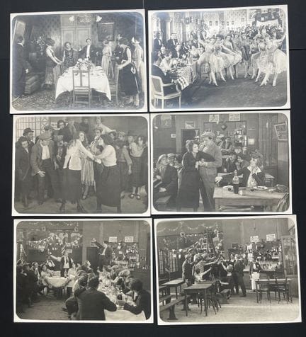 PATHÉ. Conjunto de 11 fotografías impresas en pape