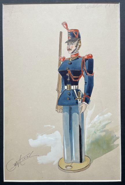 MINON. Alexandre Jean-Louis Jazet (1814-1897) fue 