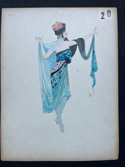 KANU. Zugeschrieben an „Lolita“. Aquarell mit Goua