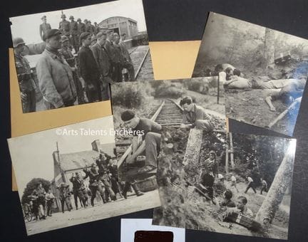 Conjunto de 5 copias fotográficas analógicas en pa