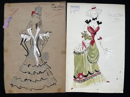 „Rêve de Valse“ und „Carmen“, Royalta-Stempel. Das