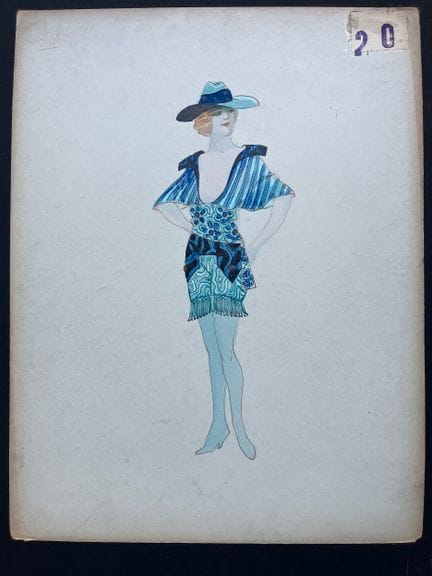 KANU. Zugeschrieben an „Lolita“. Aquarell mit Goua