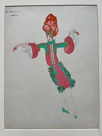 ERTÉ. Zugeschrieben zu: „Der Tänzer“.   Erté, mit 