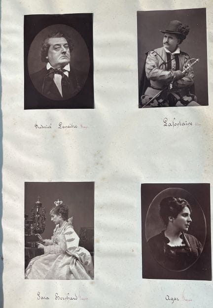 Álbum In-Folio de fotografías «Paris-Théâtre», de 