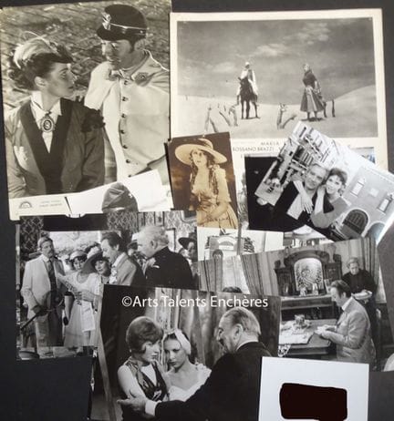 Conjunto de fotografías de cine para clasificar, e