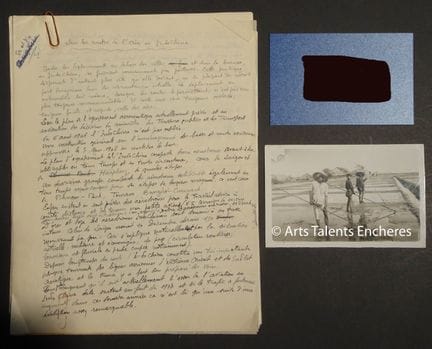 INDOCINA. Manuscrito de Maurice de BUCAR titulado 