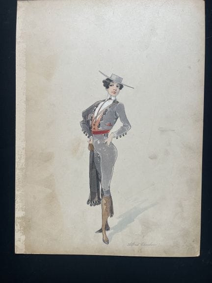 CHOUBRAC, Alfred (1853-1902). Pintor, dibujante, c