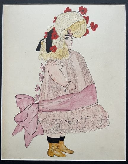 GERBAULT, Henri (1863–1930). Kostümentwurf für „Je