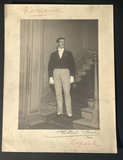 FOTOGRAFÍA. Victor Capoul (1839-1924) fue un tenor
