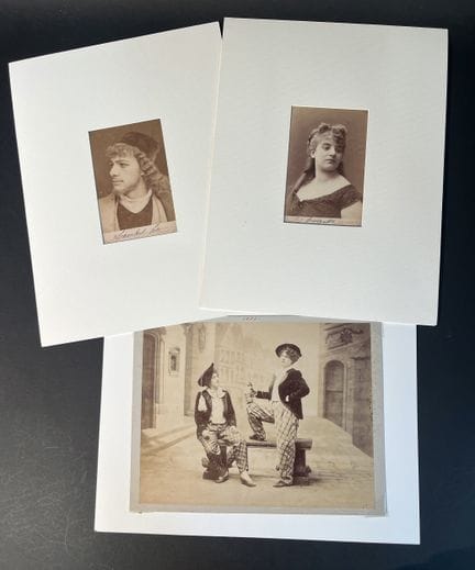 Fotografías. Conjunto de 10 fotografías de actores