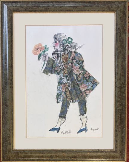 埃马努埃莱·卢扎蒂，热那亚 1921 - 2007，《菲利佩托》，纸上拼贴画，48x32 厘米，右下