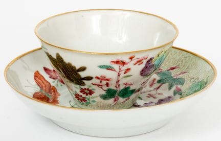 Tasse und Untertasse aus chinesischem Porzellan mi