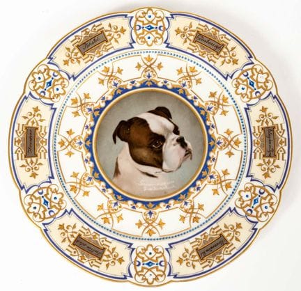 (6) ASSIETTE DÉCORATIVE EN PORCELAINE REPRÉSENTANT