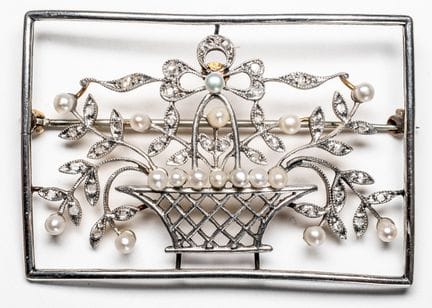 BROCHE « GIARDINETTI »
Broche édouardienne de styl