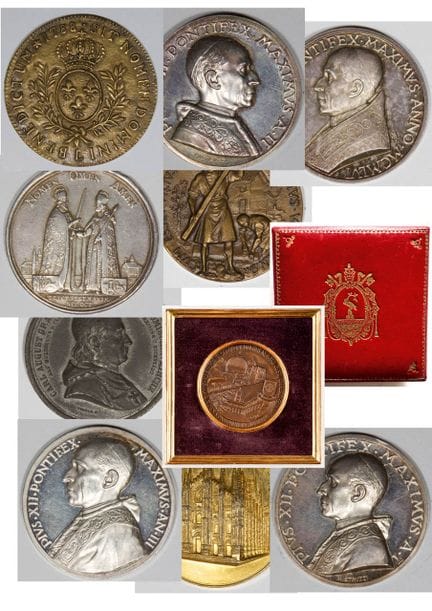 SAMMLUNG VON 10 MEDAILLEN
1. MEDAILLE DES RITTEROR