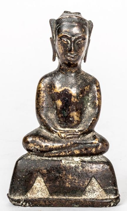 THAILÄNDISCHER SITZENDER BUDDHA
Bronze, vermutlich