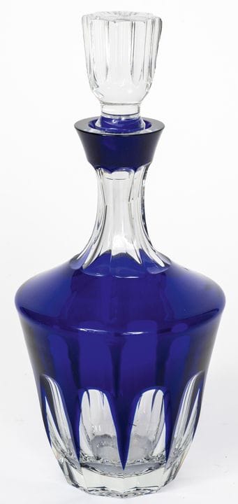 CARAFE BLEUE FABERGÉ
signée « Fabergé », 2e moitié