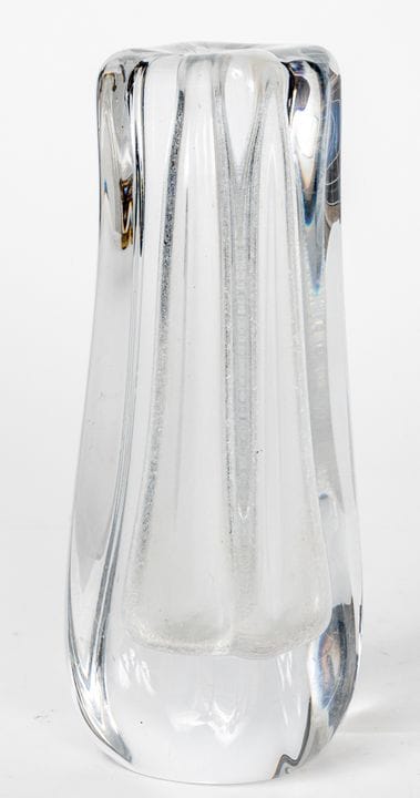 VASE EN VERRE DAUM SOLIFLORE
signé, années 70 
 H 