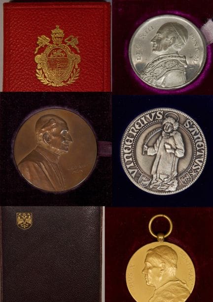 4 MEDAILLEN
1. MEDAILLE VON PAPST LEO XIII. (1878–