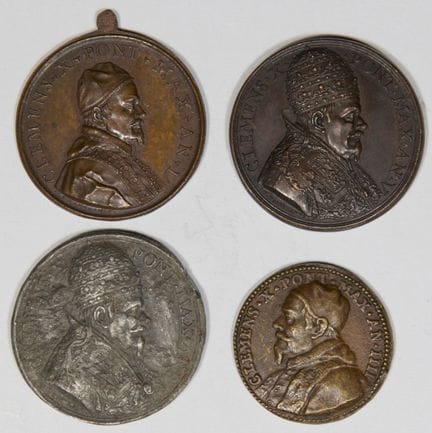 4 MEDAILLEN PAPST CLEMENS X. (1670-1676)
Verschied